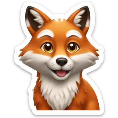 Sweet fox sticker