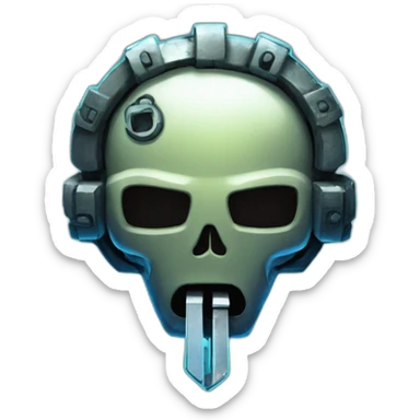 Key in a cyberpunk environment with neon lighting. sticker