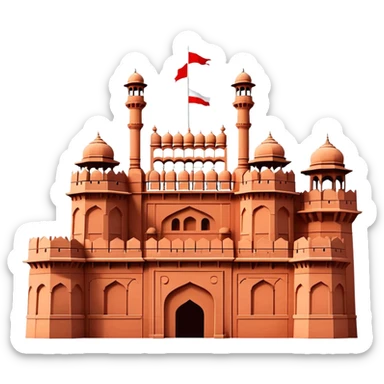 Red fort sticker