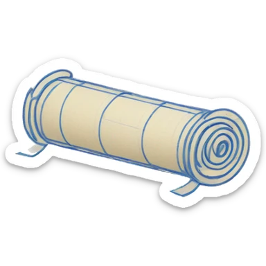 Blueprint Scroll, twemoji style sticker