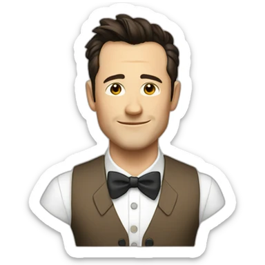 Joseph Gordon-Levitt waistcoat sticker