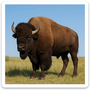 Bison sticker