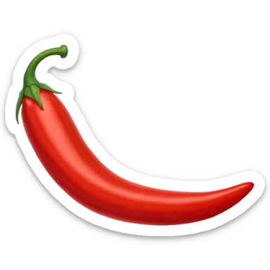 un piment rouge allongé sticker