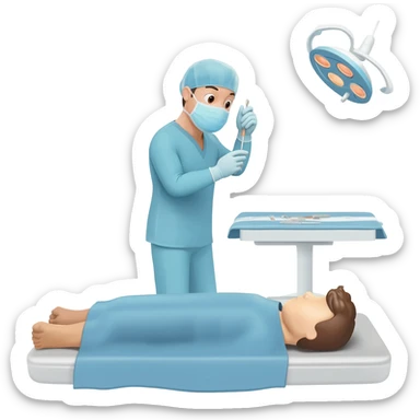 minor surgery procedure sticker