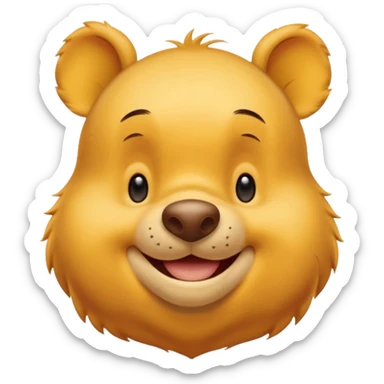 winnie the pooh from Disney without t shirt sticker