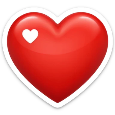 red beating heart symbolizing love sticker