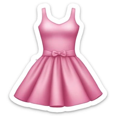 Pink dress sticker