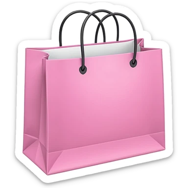PINK SHOPPING BAGS sticker