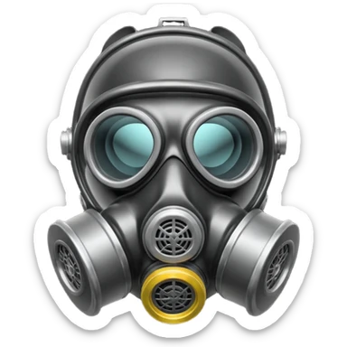 Gas mask sticker