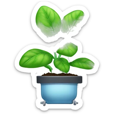 hydroponics plant sticker