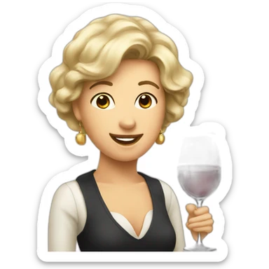 wine tasting fancy sticker