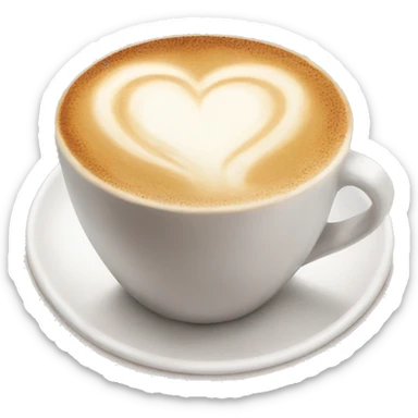 cappucino heart emoji sticker