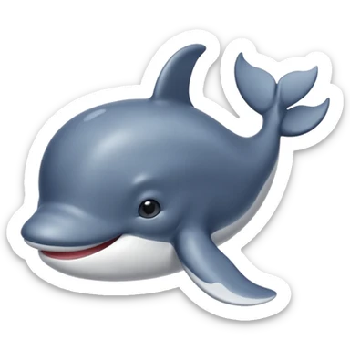 un bébé baleine tout chou sticker