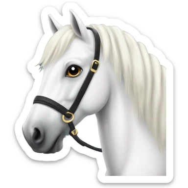 Coquette white horse  sticker