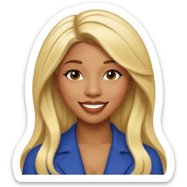 Victoria Monét, R&B Singer with long blonde hair sticker