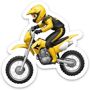 Moto crosse  roue arrière  sticker