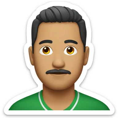 Short and fat Mexican with a low taper fade sticker