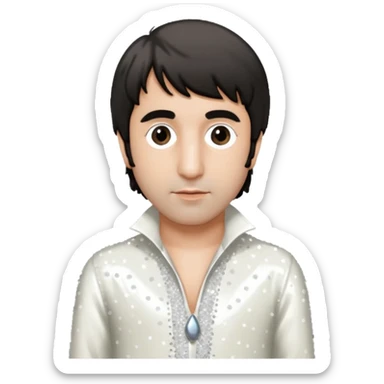 Keith Moon with white sequin outfit sticker