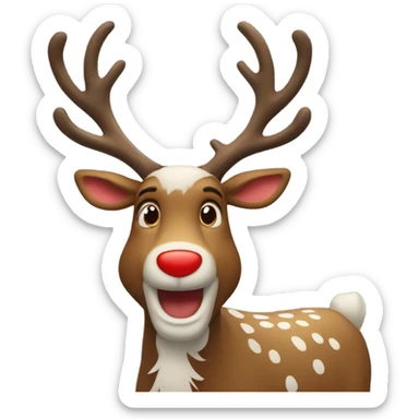 Red Nosed Reindeer sticker