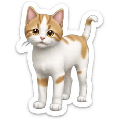Chaton sur un chien sticker