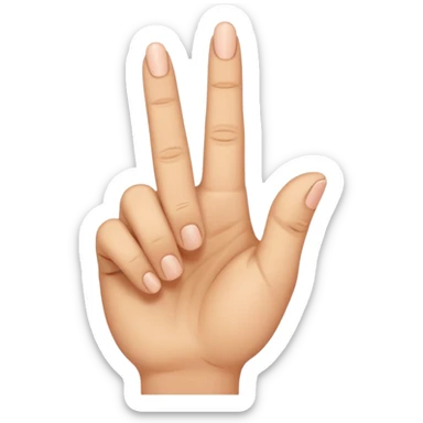  Can you do the Oke sign but than with de middle vinger.  sticker