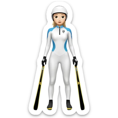 ski bodysuit sticker