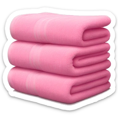 Pink towels sticker