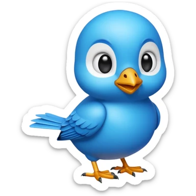 
3D emoji of a small bird, in Apple Memoji style. Soft studio lighting, glossy finish, black background, minimalistic and centered composition.
 sticker