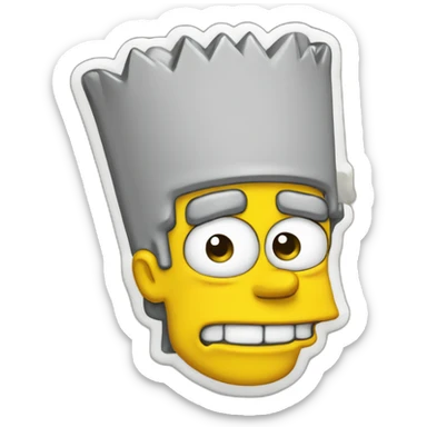 Bart simpson qui fait un doigt d’honneur sticker