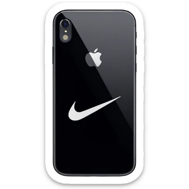 Quiero uno iPhone como el iPhone pero como las marca Nike sticker