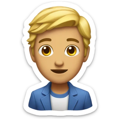 Una persona enfadada sticker