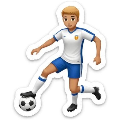 playing soccer sticker