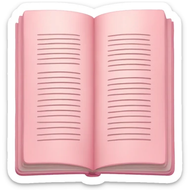 Light pink book sticker
