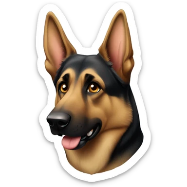 German shepherd sticker