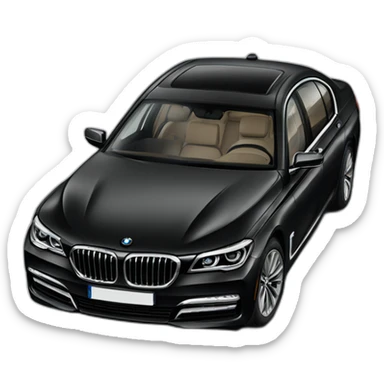 BMW 7Series black sticker