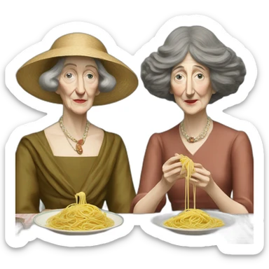vita sackville west and virginia woolf share spaghetti sticker