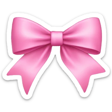 bow pink sticker