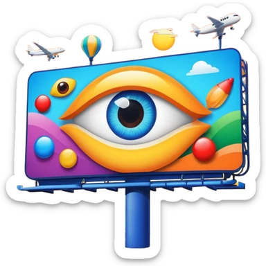 billboard ads sticker
