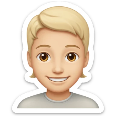 Eye roll smiling sticker