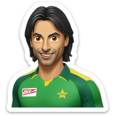 Shoaib akhtar sticker