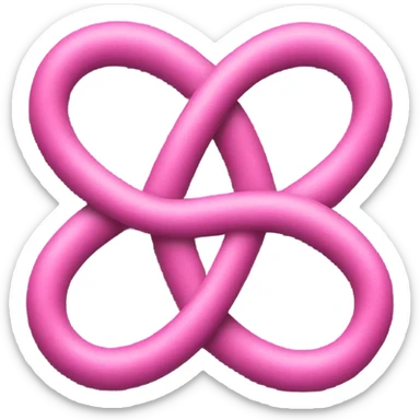 Infinity love pink  sticker