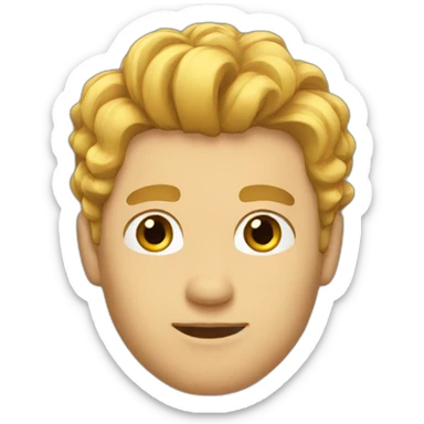 man hairstyle sticker