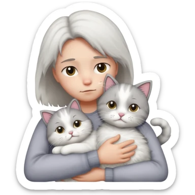 Sending love to someone who lost a cat sticker