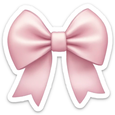 Light pink bow  sticker