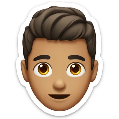 boy with brow pircing sticker