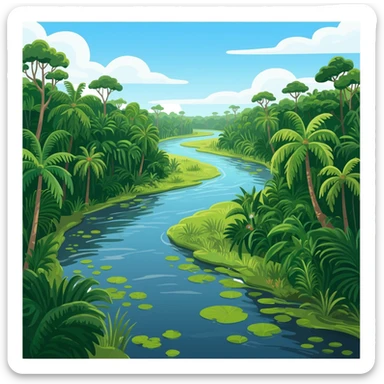 amozon River sticker