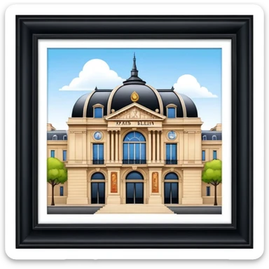  paris art gallery building with SPAM  sticker