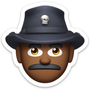 Brawl stars brawler fang with a hat ramadan sticker