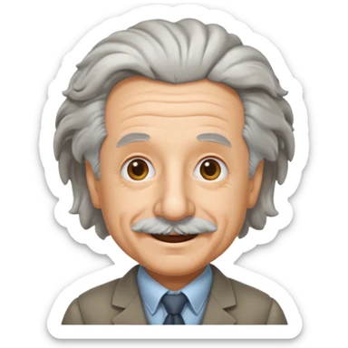 create albert enstein emoji  sticker
