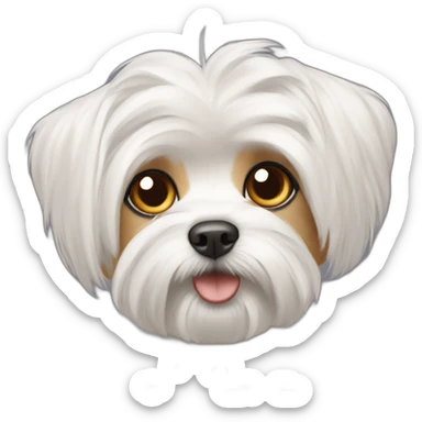 Maltese and Yorkshire mix sticker